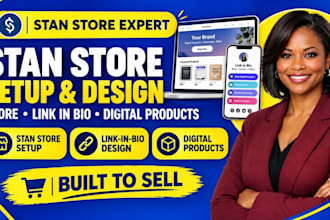 setup stan store marketing  beacons ai store front stan store design and SEO