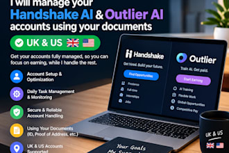 manage outlier, handshake ai accounts, mercor for you in any country