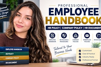 write employee handbook, HR policy, company policy and HR documents