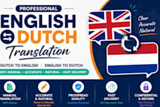 professionally translate english to dutch manually