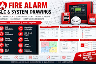 fire alarm slc calculation loop device schedule zone plan
