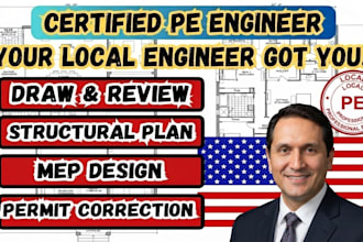 do civil engineering permit drawings with structural plans for california ca ga