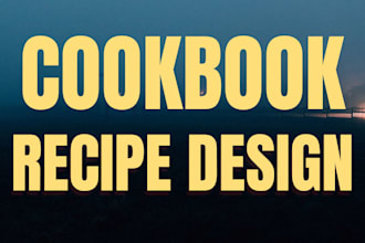 design, format cookbook, recipe book