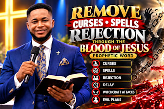 remove curses, spells, rejection through the blood of jesus with prophetic word