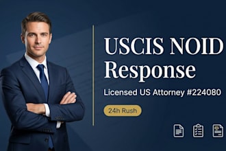 draft a professional response to your uscis notice of intent to deny noid