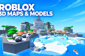 build you 3d roblox map and models