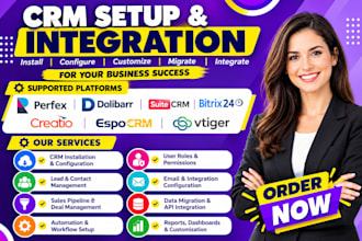 setup perfex crm dolibarr crm suitecrm bitrix24 crm creatio crm espocrm vtiger