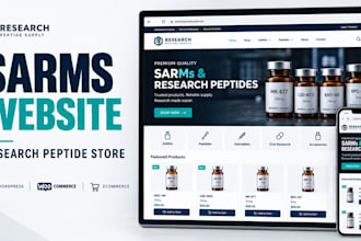 build sarms website research peptide store nutraceutical ecommerce