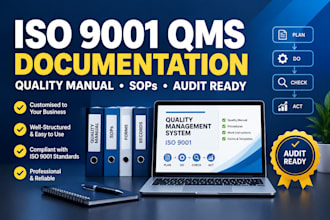 develop iso 9001 qms documents for audit and certification readiness