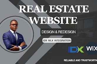 design wix website redesign wix real estate website management idx mls website
