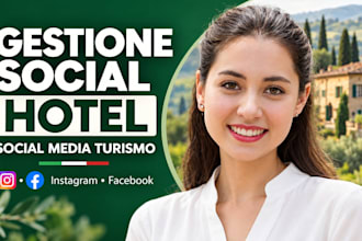 provide gestione social hotel and social media turismo in italy