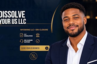 dissolve US llc business, close USA wyoming llc and ein number close