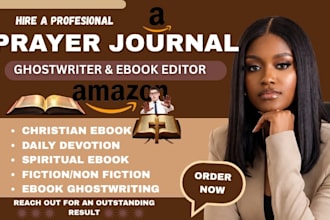 ghostwrite your christian ebook, daily devotional or prayer journal