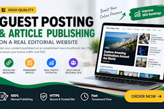 publish your guest post with dofollow backlink on my editorial blog