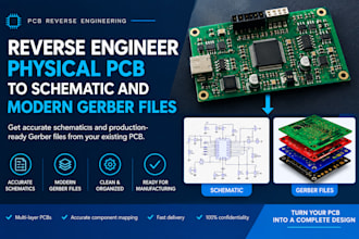 reverse engineer physical pcb to schematic and modern gerber files