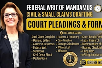 prepare ada compliance complaint and legal documents