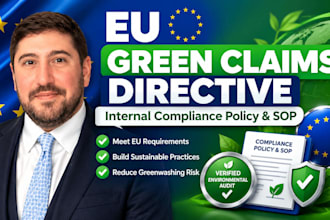 draft eu green claims directive compliance policy and marketing sop