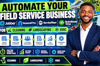 jobber housecall pro servicetitan quickbooks setup for cleaning landscaping hvac