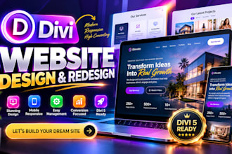 be divi expert for wordpress website design with divi theme and divi builder