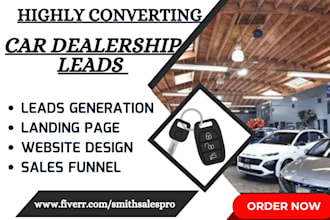 generate car dealership auto dealer car rental and build automotive website