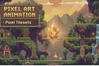 pixel art pixel art animation tileset game art rpg maker pixel animation
