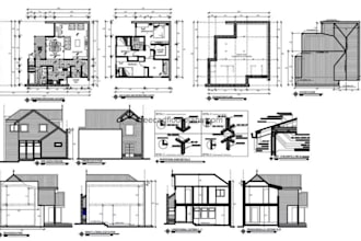 draft architectural and structural drawings in autocad, cad drafter