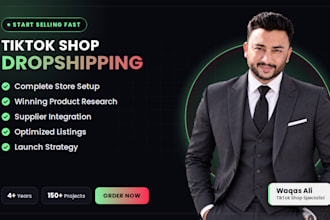 setup tiktok shop dropshipping store with winning products