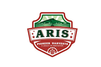 design minimal organic agriculture farm logo