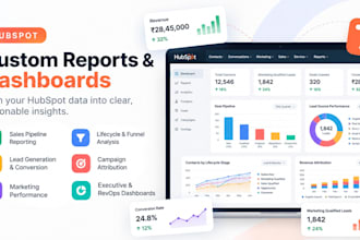build custom hubspot dashboards and reports