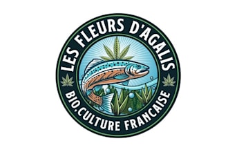 design flower cultivation cbd company logo