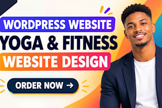 design modern wordpress website for yoga pilates and fitness studios