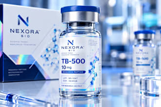 design vial label, peptide label and product label