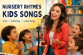 create nursey rhymes kids songs educational music lullaby female vocalist songs
