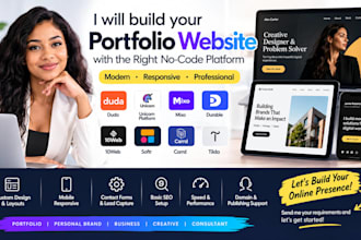 build duda unicorn mixo durable 10web softr carrd tilda portfolio website