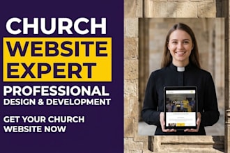 build or redesign a modern church website ministry website