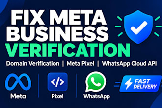 fix meta business verification domain verification meta pixel whatsapp cloud api