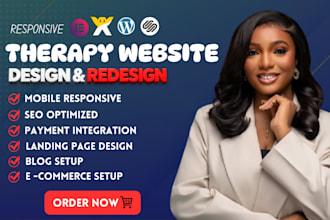 therapy website design,  mental health, counseling, wellness and psychology care