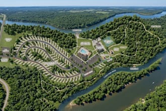 design site map rv park property, plat map site plan master plan, utility layout