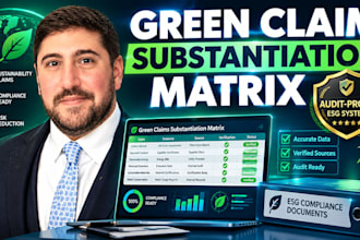 create green claim substantiation audit matrix and verification policy