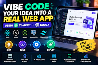 build your web app or mvp using chatgpt and codex ai vibecoding