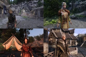 create custom skyrim mods, followers, armor, weapons and character design for se