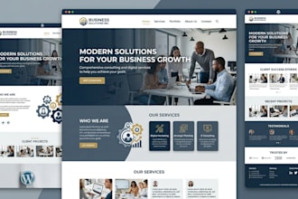 design and develop a professional wordpress website for your business