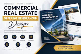 do commercial offering memorandum brochure for real estate