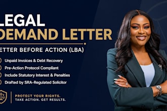 write legal demand letter or letter before action for debt motion to dismiss
