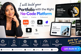 build duda tilda readymag typedream portfoliobox semplice portfolio website