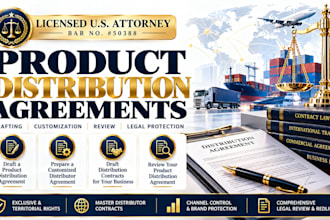 review and redline your product distribution agreement