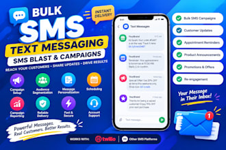 bulk SMS text messaging SMS blast bulk text message campaigns sms automation