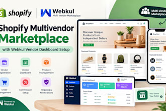 build shopify multivendor marketplace with webkul vendor dashboard setup