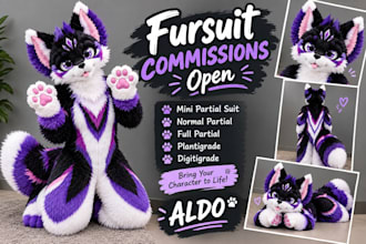 make custom fursuit head only, partia fursuit, full body suit costplay