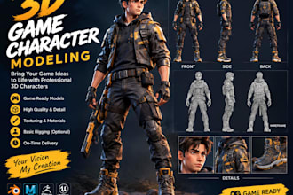 make a custom 3d game character for your project